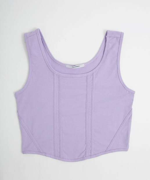Blusa Juvenil Cropped Alças Largas Marisa Tam 10 a 16