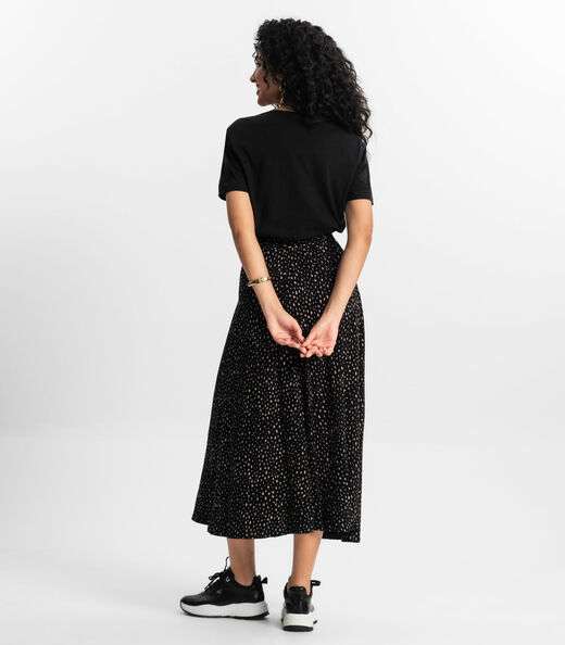 Saia Midi Feminina Rovitex Preto