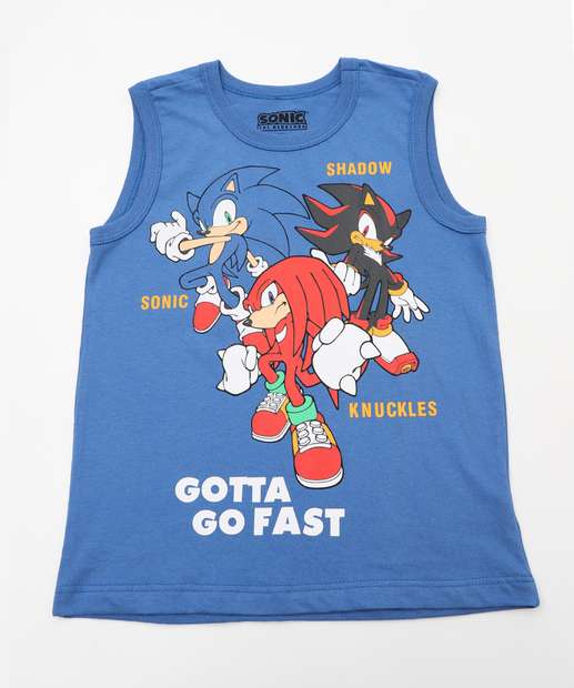 Regata Infantil Sonic Tam 4 a 10