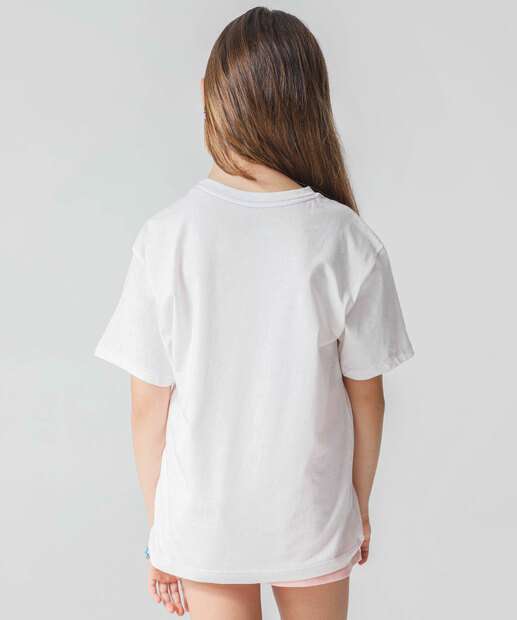 Camiseta Juvenil Stitch Disney Tam 10 a 16