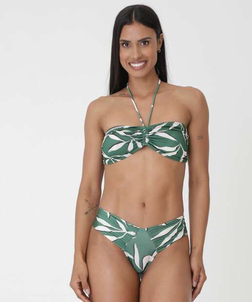 Image_Calcinha Biquíni Estampa Folhas Marisa