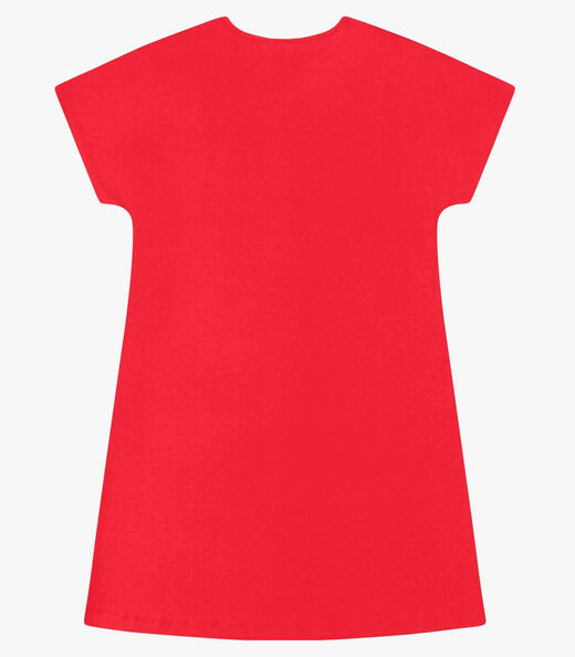 Vestido Feminino Curto Viscotorcion Rovitex Vermelho