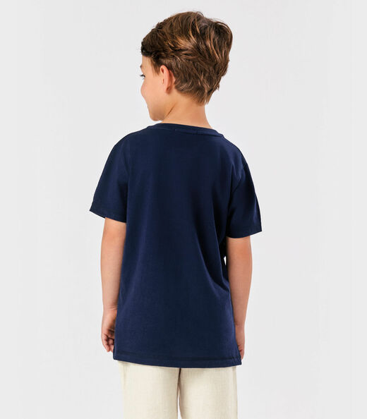 Camiseta Menino Cotton Trick Nick Azul