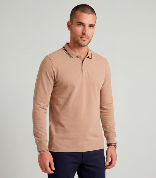 Image_Polo Manga Longa Malhão Diametro Marrom