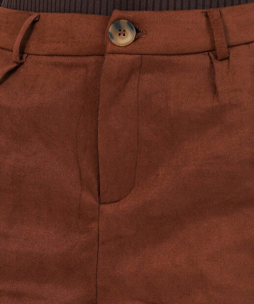 Short Feminino Alfaiataria Marisa Marrom