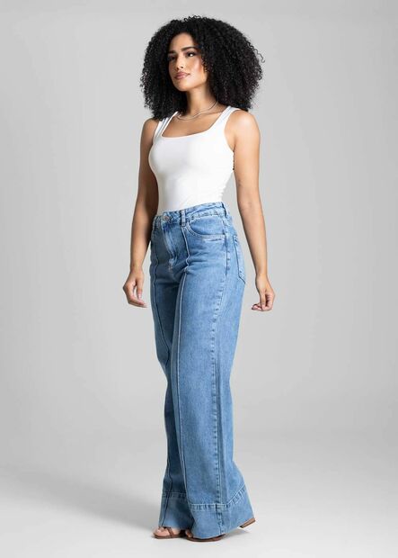 Calça Jeans Sawary Wide Leg - 282579