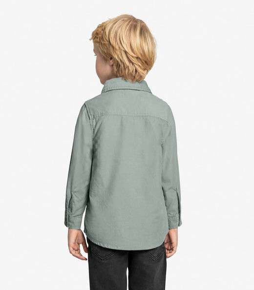Camisa Polo Infantil Manga Longa trick Nick Cinza