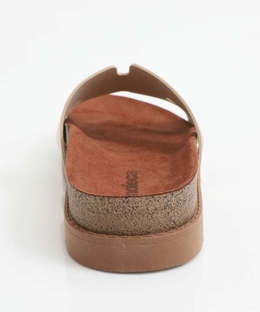 Rasteirinha Feminina Birken Metalizada Moleca Rosê