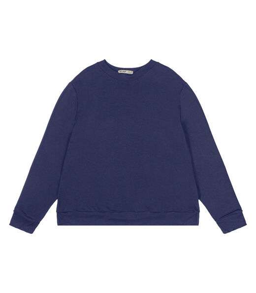 Blusão Feminino Plus Size Manga Longa Secret Glam Azul