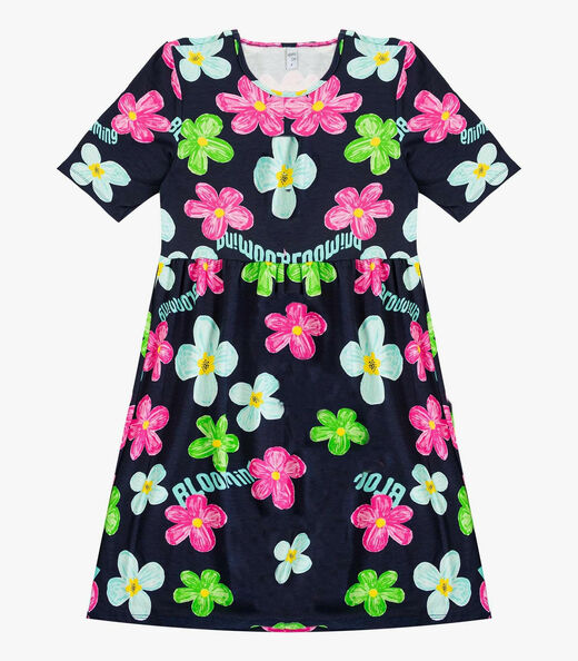 Vestido Feminino em Molecotton Infinita Cor Rosa