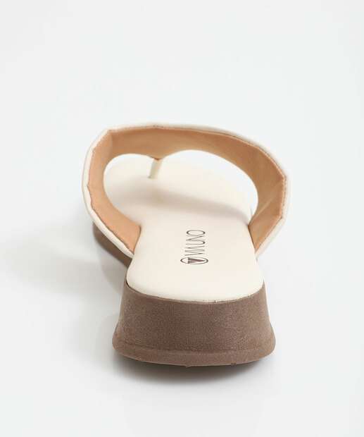 Tamanco Feminino Via Uno Off White