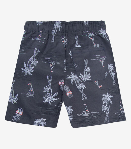 Bermuda Menino Tactel Rovitex Kids Preto