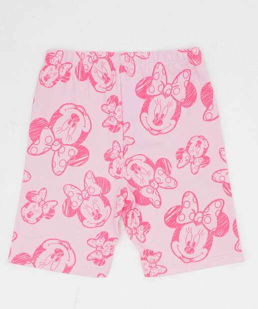 Bermuda Infantil Ciclista Minnie Disney Tam 4 a 10