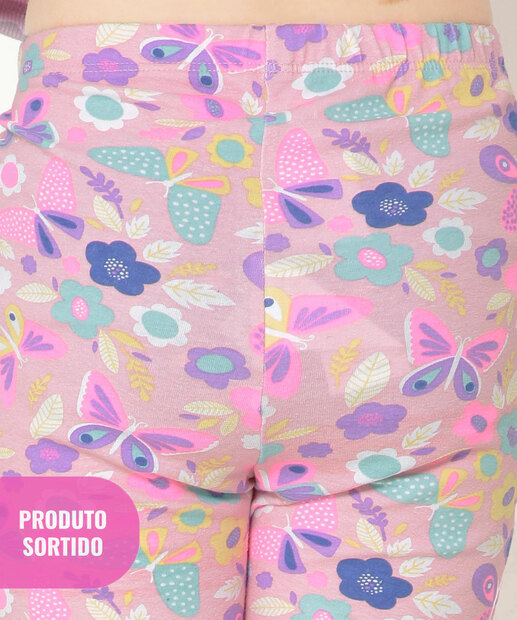Calça Sortida Infantil Legging Estampada Marisa Tam 4 a 10