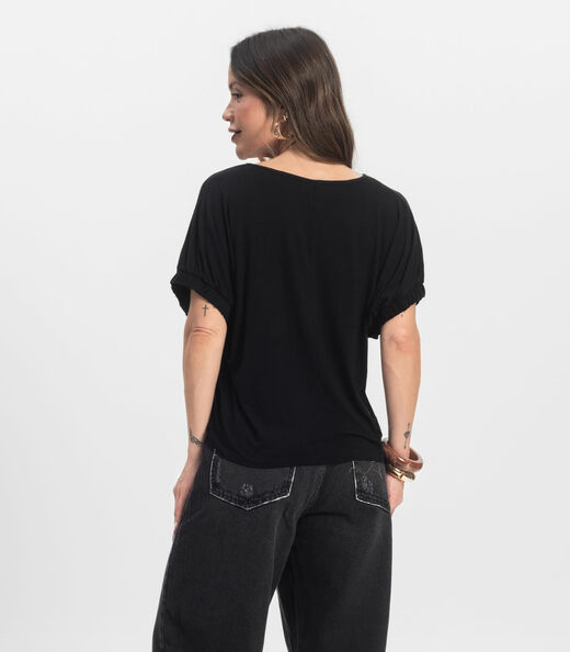 Blusa Feminina Viscose Infinita Cor Preto