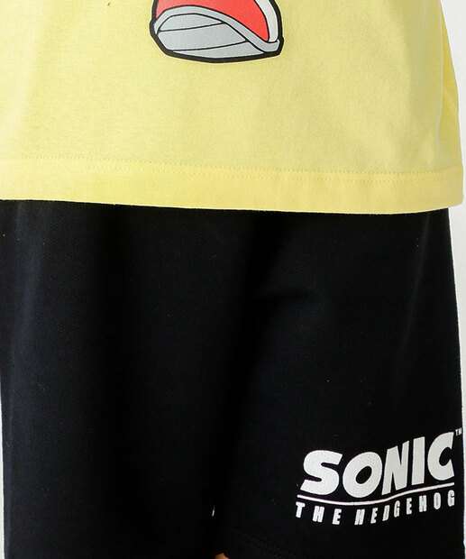 Conjunto Infantil Manga Curta Sonic Tam 4 a 10