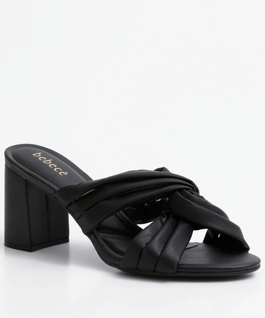 Tamanco Feminino Salto Grosso Tiras Bebecê