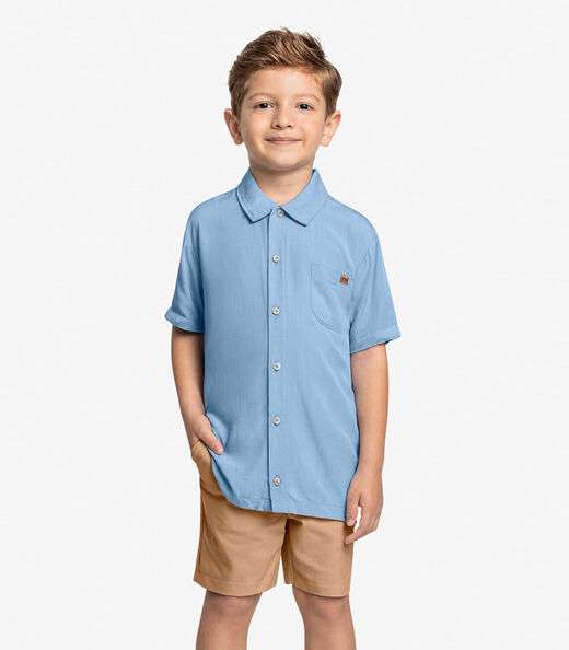 Image_Conjunto Infantil Camisa Com Bermuda Trick Nick Azul