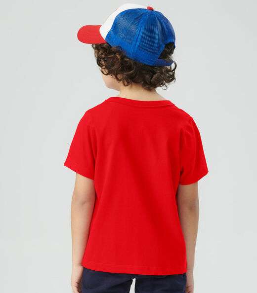 Camiseta Infantil Masculina Básica Rovitex Kids Vermelho