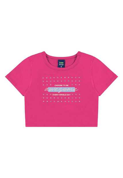 Conjunto Blusa Cropped e Short-Saia Bee Loop