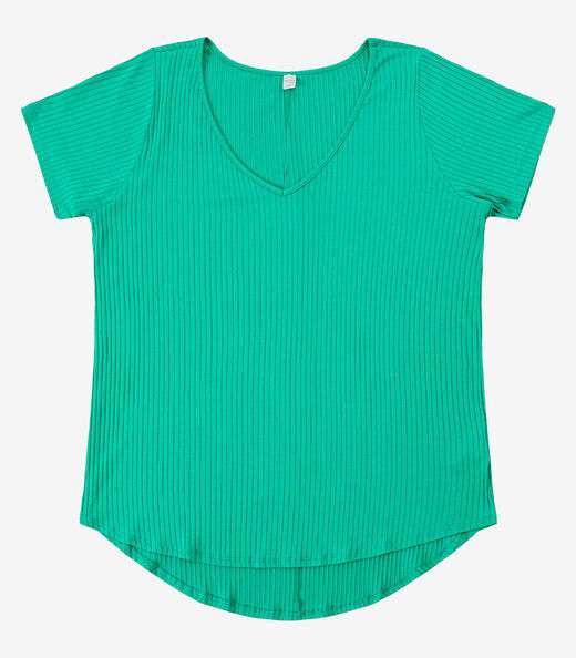 Blusa Feminina Plus Size da Infinita Cor Verde