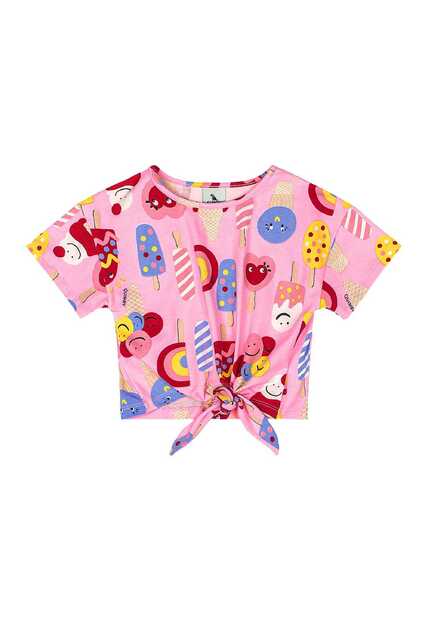 Blusa Infantil Feminino em Cotton Quimby