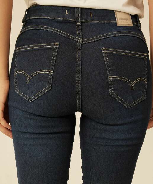 Calça Jeans Skinny Feminina Puídos Biotipo