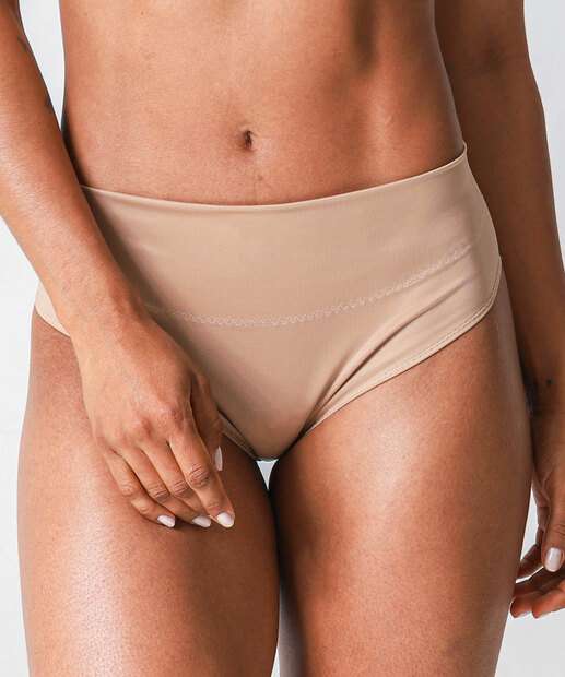 Calcinha Caleçon DelRio Bege