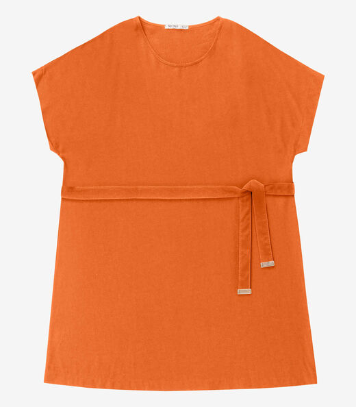 Vestido Curto Secret Glam Laranja