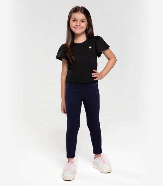Blusa Infantil Feminina Trick Nick Preto