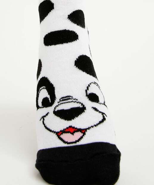 Meia Cano Longo Feminina Estampa Dálmata Disney