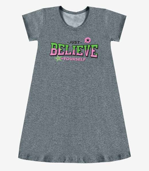 Image_Vestido Infantil em Molecotton Select Cinza