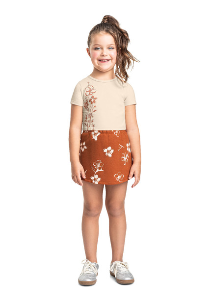 Conjunto Cropped Short-Saia Bee Loop