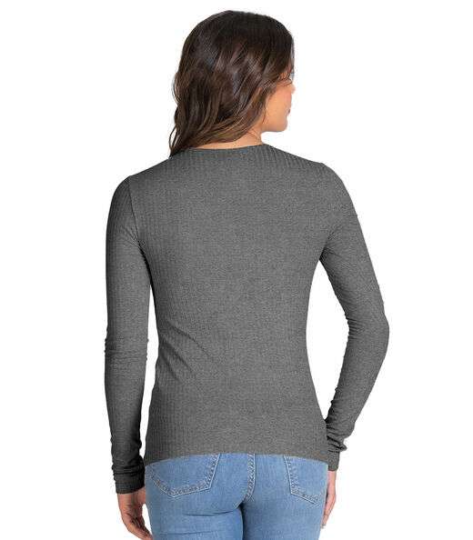 Blusa Feminina Canelada Select Cinza