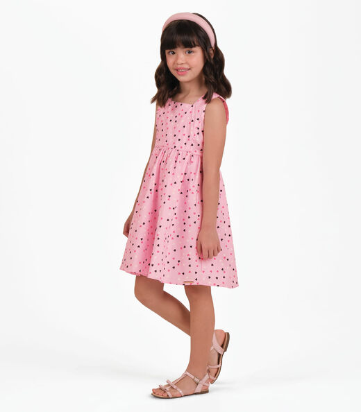 Vestido Popeline Trick Nick Rosa