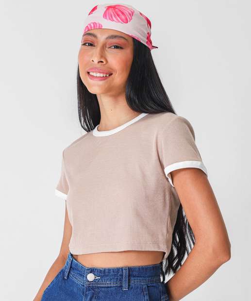 Image_Blusa Cropped Feminina Canelada Marisa Bege