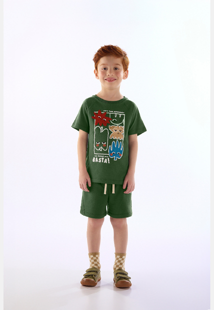 Image_Conjunto Camiseta Short Humor Três e Já