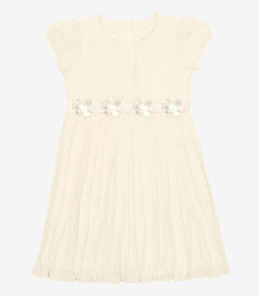 Image_Vestido Chiffon Plissado Trick Nick Bege