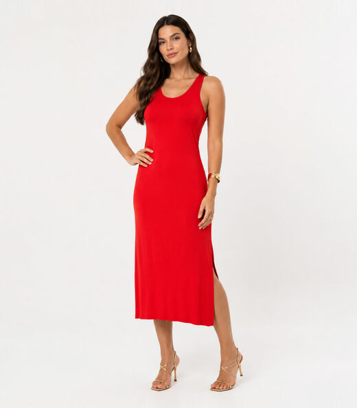 Vestido Midi Feminino Select Laranja