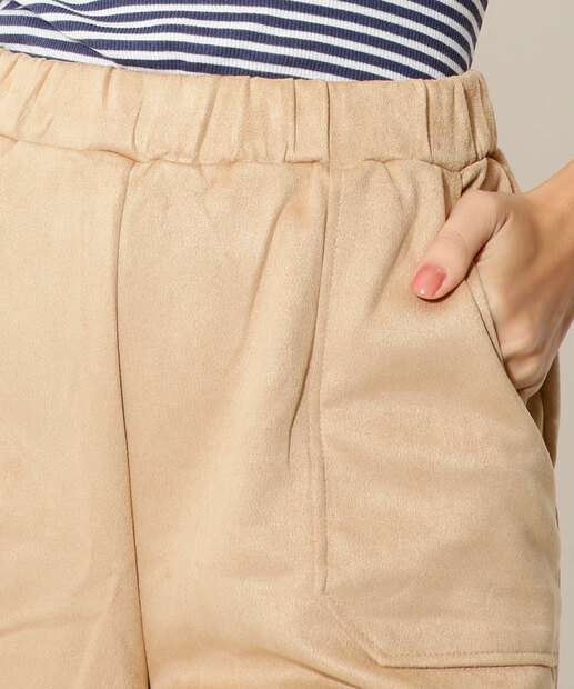 Short Suede Feminino Bolsos Marisa