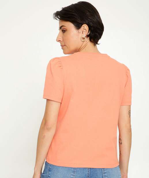 Blusa Feminina Manga Curta Bufante Marisa