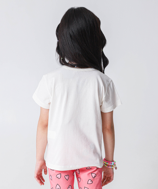 Conjunto Infantil Minnie E Margarida Disney Tam 4 a 10 Off White