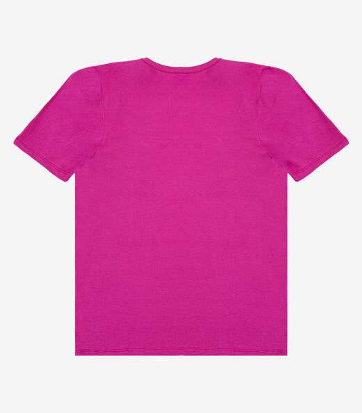 Camiseta Adulto Masculino em Meia Malha Rovitex Rosa