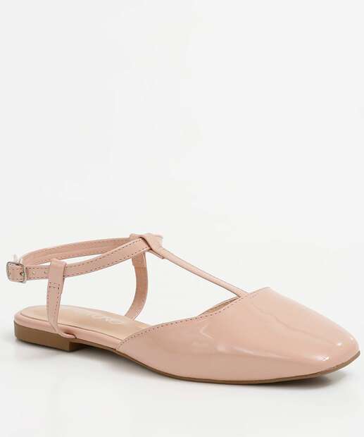 Sapatilha Feminina Slingback Verniz Via Uno 