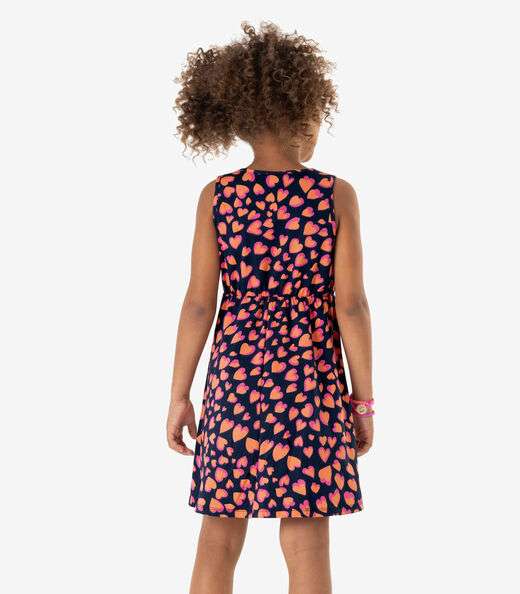 Vestido Infantil Estampado Rovi Kids Azul
