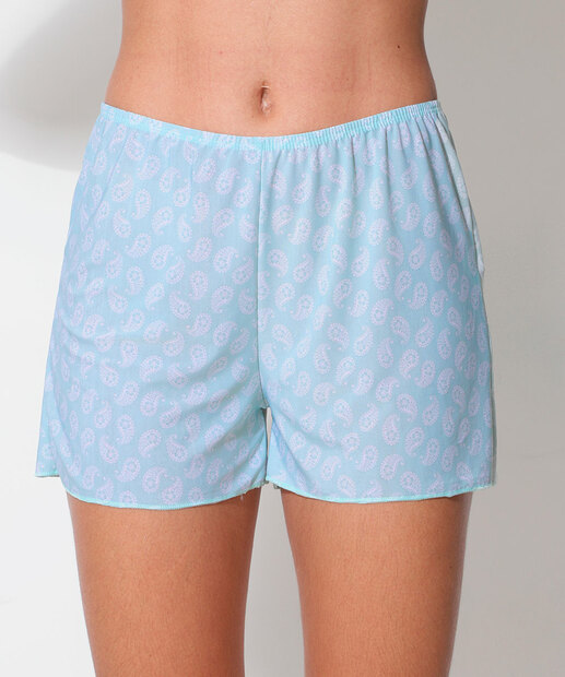 Pijama Feminino Estampa Paisley Alças Finas Marisa