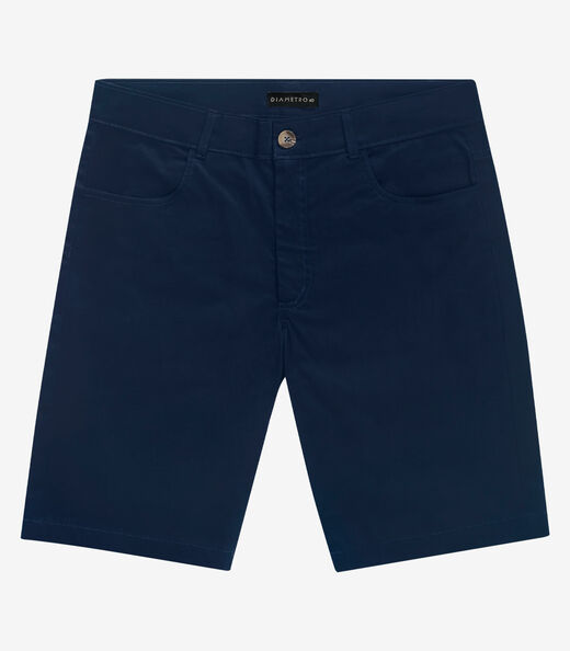 Bermuda Masculina em Sarja Diametro Azul