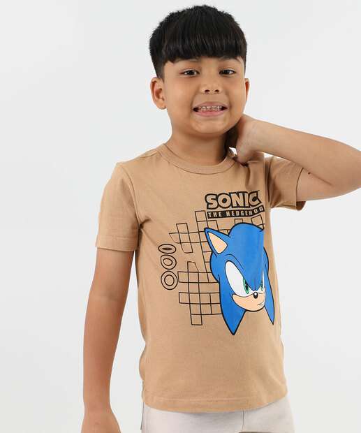 Image_Camiseta Infantil Manga Curta Sonic Tam 4 a 10