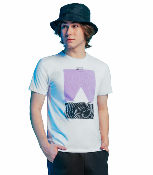 Camiseta T-shirt Juvenil Masculina Rovitex Branco