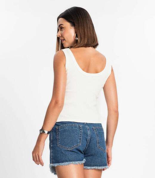 Regata Feminina Em Ribana Rovitex Bege